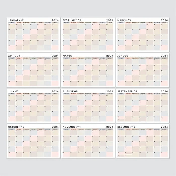 2025 Masa Takvimi, Ahşap Şövale Masa Takvimi, Aylık Planlamalı Takvim, Boho Renkli 2025 Takvim, Yapılacaklar Listesi(Arka Sayfalar)