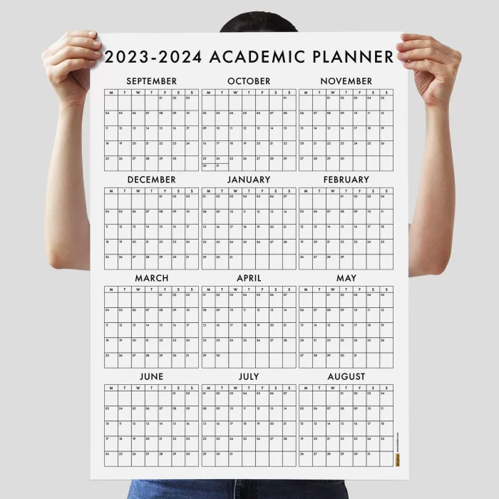 2025-2026 Akademik Duvar Takvimi, Eylül Başlangıç Akademik Yıl Planlayıcısı