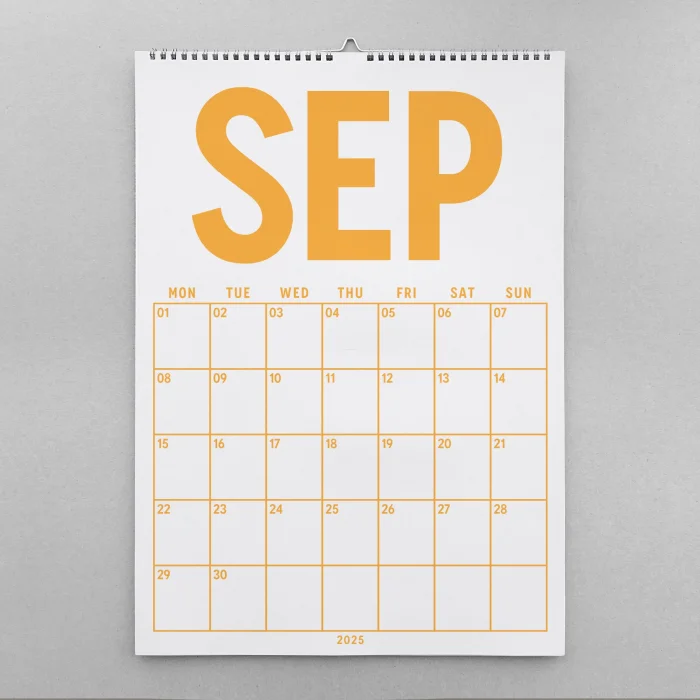 2025–2026 Akademik Planlayıcı Takvim, 33 x 48 cm, A4 Takvim, Ağustos Başlangıçlı, Aylık Planlayıcı Takvim, Academic Monthly Wall Calendar