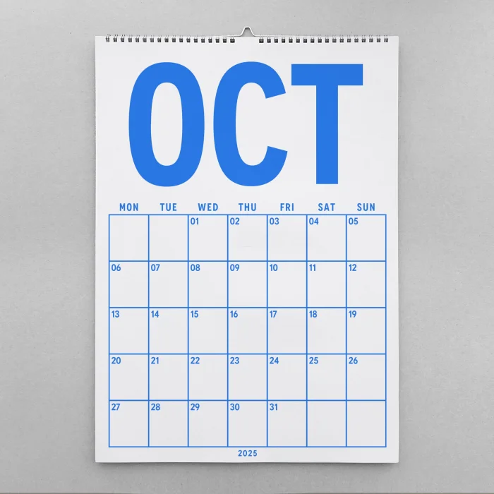 2025–2026 Akademik Planlayıcı Takvim, 33 x 48 cm, A4 Takvim, Eylül Başlangıçlı, Aylık Planlayıcı Takvim, Academic Monthly Wall Calendar