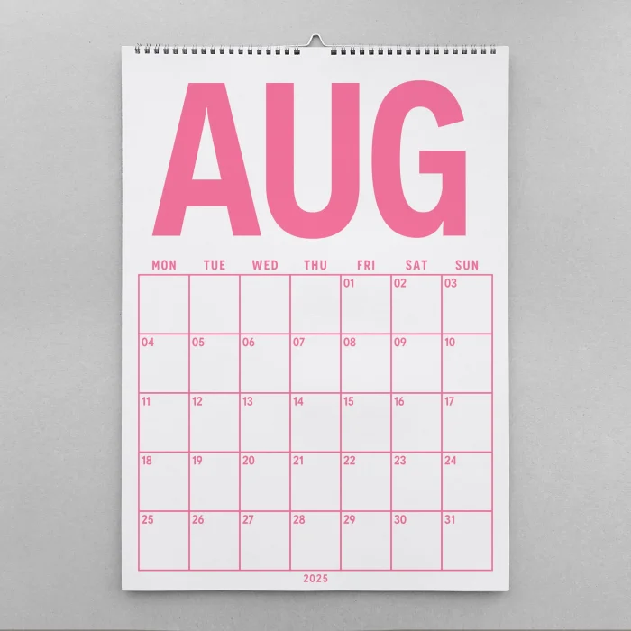 2025–2026 Akademik Planlayıcı Takvim, 33 x 48 cm, A4 Takvim, Temmuz Başlangıçlı, Aylık Planlayıcı Takvim, Academic Monthly Wall Calendar