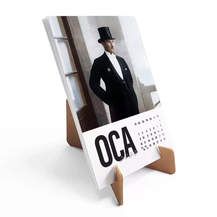 2025 Atatürk Takvimi, Renkli Atatürk Fotoğraflı Takvim, 2025 Takvim, 2025 Masa Takvimi