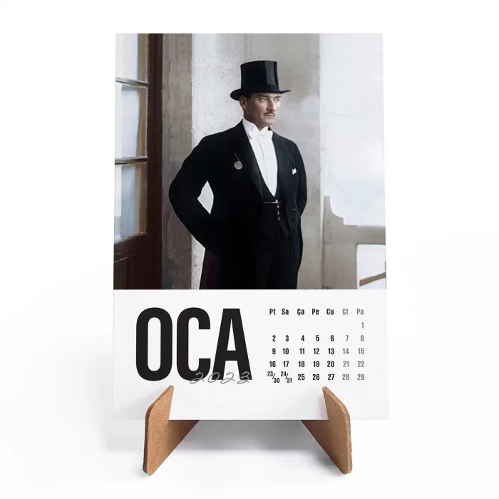 2025 Atatürk Takvimi, Renkli Atatürk Fotoğraflı Takvim, 2025 Takvim, 2025 Masa Takvimi