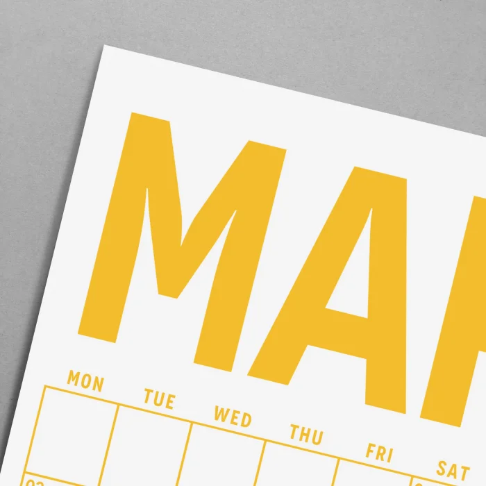 2025 Aylık Planlayıcı Duvar Takvimi, 33X48 cm & A4 Poster Takvim, Aile Takvimi, Gökkuşağı Renkleri