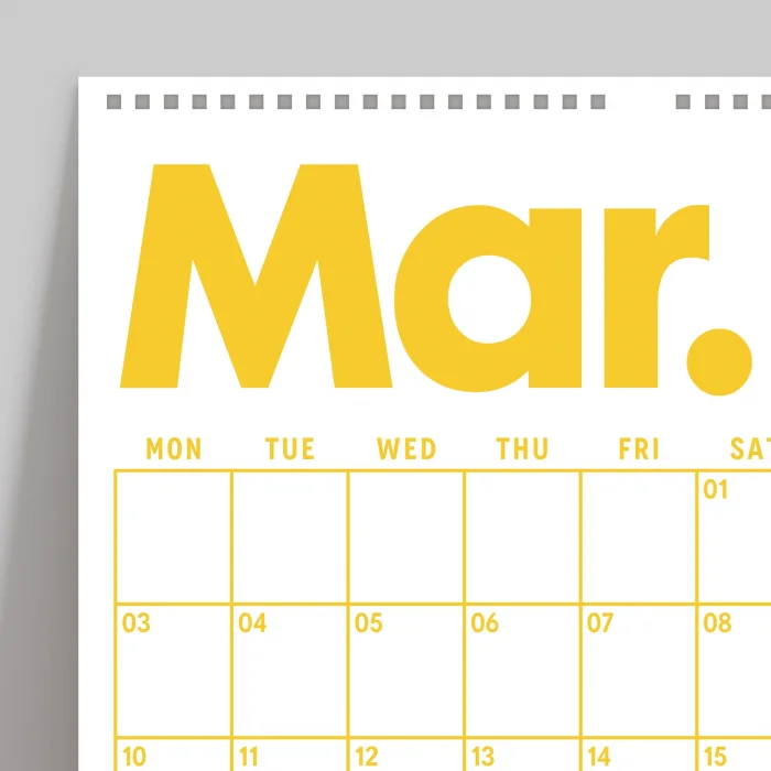 2025 Aylık Planlayıcı Duvar Takvimi, Önceki ve Sonraki Ay Takvim, 33X48 cm & A4 Spiralli Takvim, Canlı Gökkuşağı Renkleri