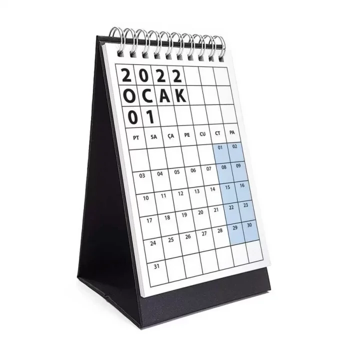 2025 Masa Takvimi Siyah