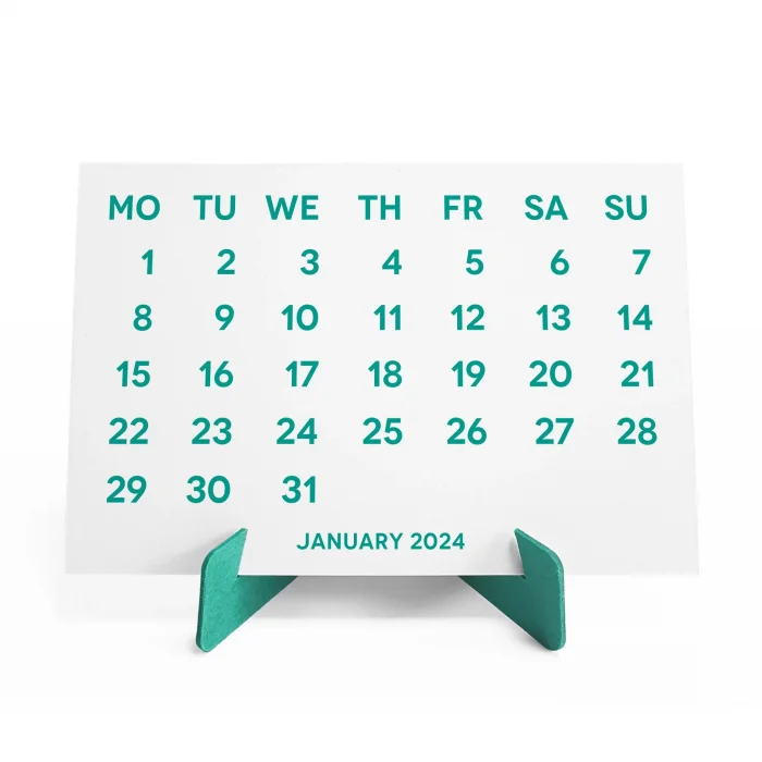 2025 Takvimi, 2025 Masa Takvimi Yeşil Renk, 2025 Calendar, 2025 Desk Calendar Green Color