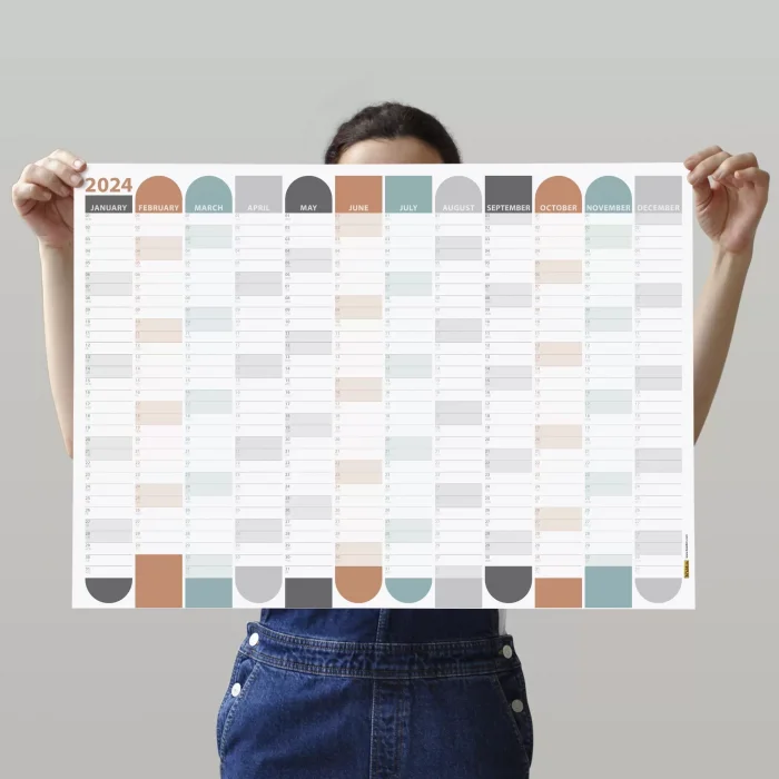 2025 Yıllık Planlayıcı Duvar Takvimi | Boho | 2025 Yılı Planlayıcısı | Aylık Planlayıcı