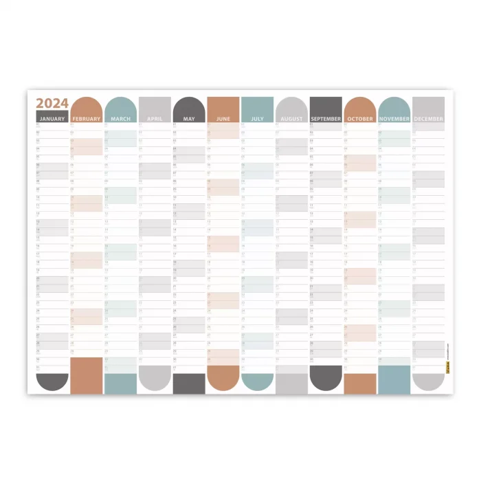 2025 Yıllık Planlayıcı Duvar Takvimi | Boho | 2025 Yılı Planlayıcısı | Aylık Planlayıcı