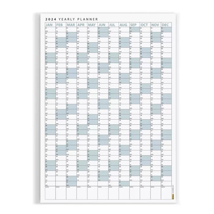 2025 Yıllık Planlayıcı Poster Takvim, Mavi Planlayıcı Takvim, Okul Takvimi, Duvar Takvimi