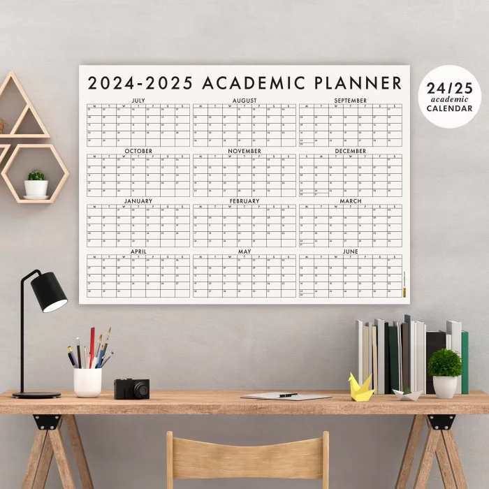 2026 -2027 Akademik Duvar Takvimi, TEMMUZ Başlangıçlı, Academic Wall Calendar