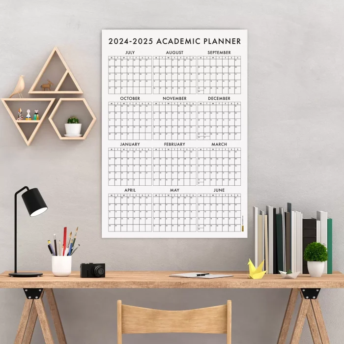 2026 -2027 Akademik Duvar Takvimi, TEMMUZ Başlangıçlı, Academic Wall Calendar