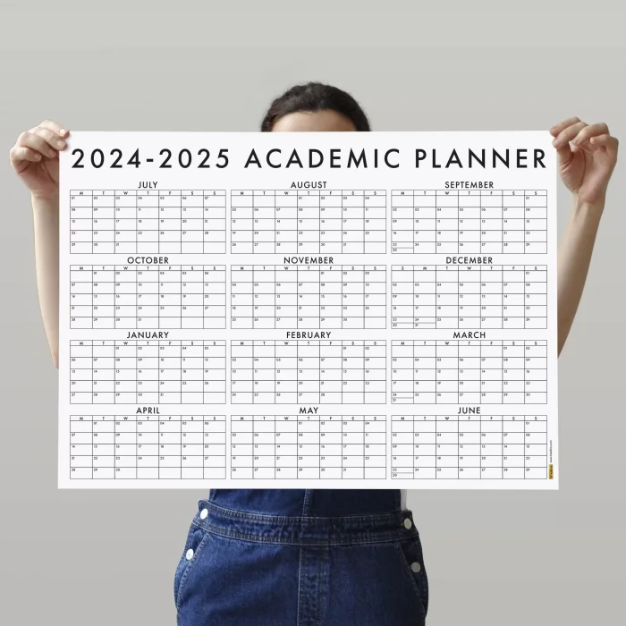 2026 -2027 Akademik Duvar Takvimi, TEMMUZ Başlangıçlı, Academic Wall Calendar