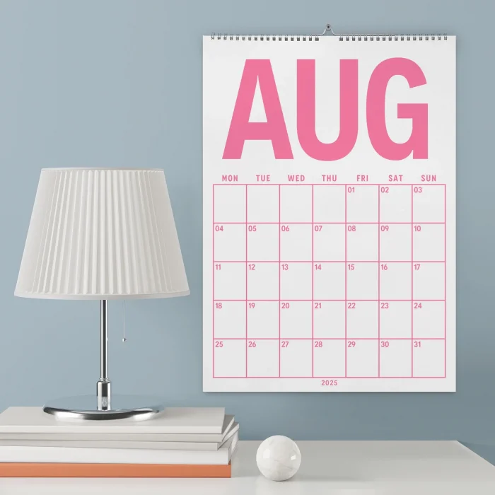 2026–2027 Akademik Planlayıcı Takvim, 33 x 48 cm, A4 Takvim, Ağustos Başlangıçlı, Aylık Planlayıcı Takvim, Academic Monthly Wall Calendar