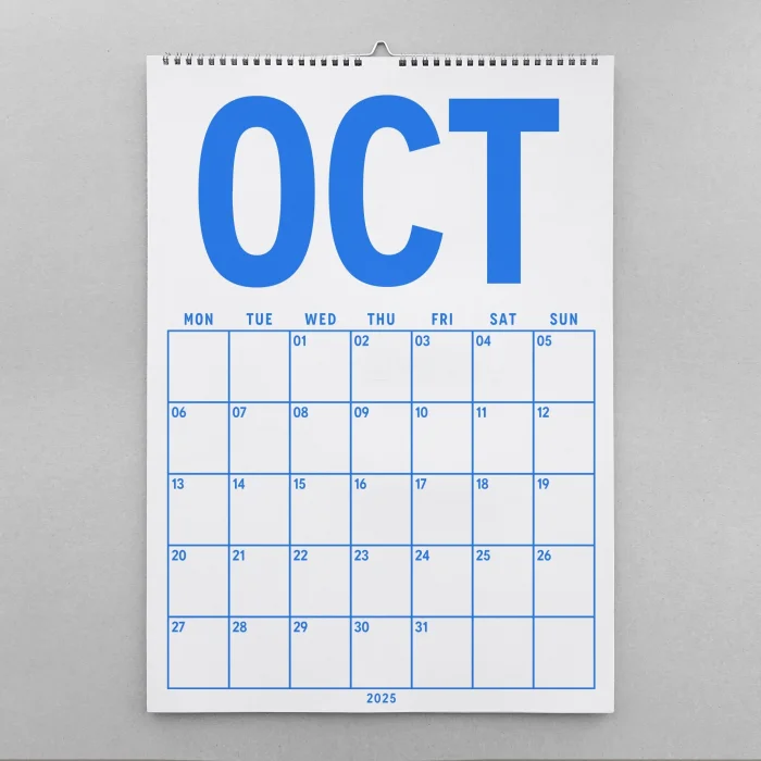 2026–2027 Akademik Planlayıcı Takvim, 33 x 48 cm, A4 Takvim, Eylül Başlangıçlı, Aylık Planlayıcı Takvim, Academic Monthly Wall Calendar