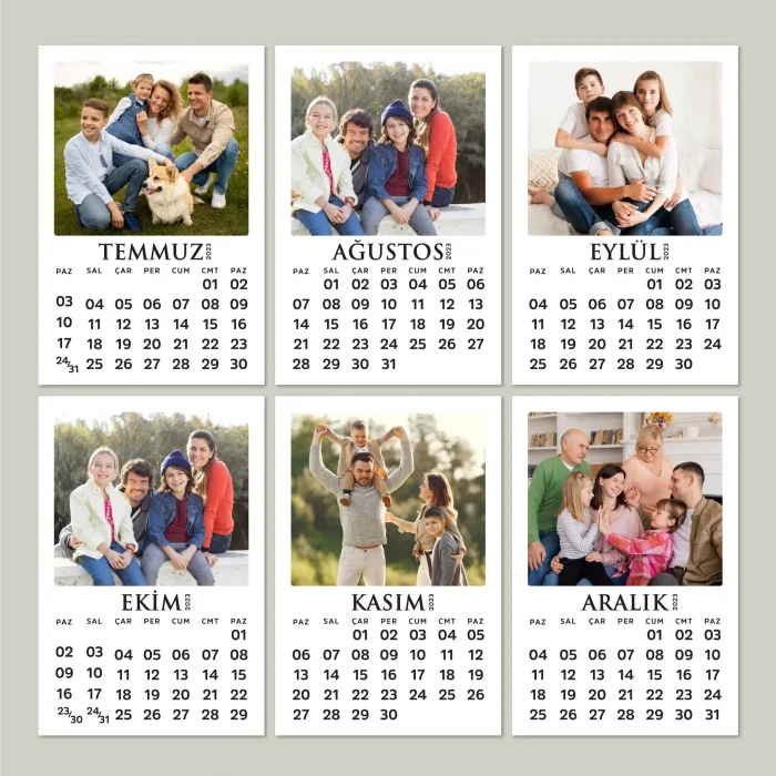 2026 Ahşap Takvim, Kişiye Özel Fotoğraflı Takvim, Kişiye Özel 2026 Takvimi
