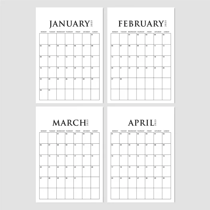 2026 Aylık Planlama Duvar Takvimi, Aylık Planlayıcı Takvim, Üstüne Yazılabilir