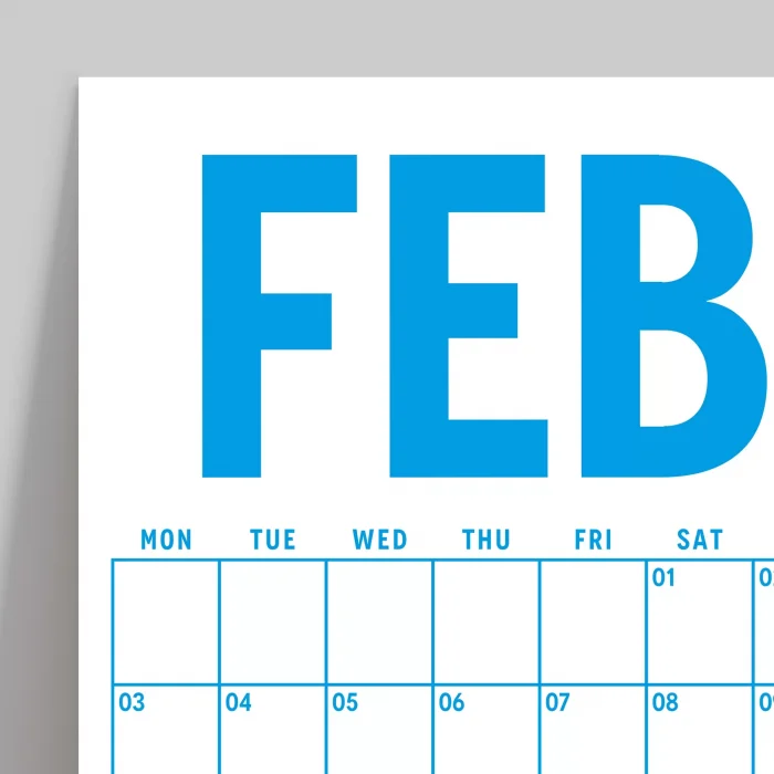 2026 Aylık Planlayıcı Duvar Takvimi, 33X48 cm & A4 Poster Takvim, Aile Takvimi, Gökkuşağı Renkleri