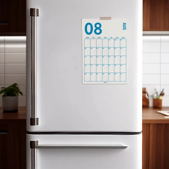 2026 Aylık Planlayıcı Duvar Takvimi, 33X48 cm & A4 Poster Takvim, Organizer Takvim, Gökkuşağı Renkleri