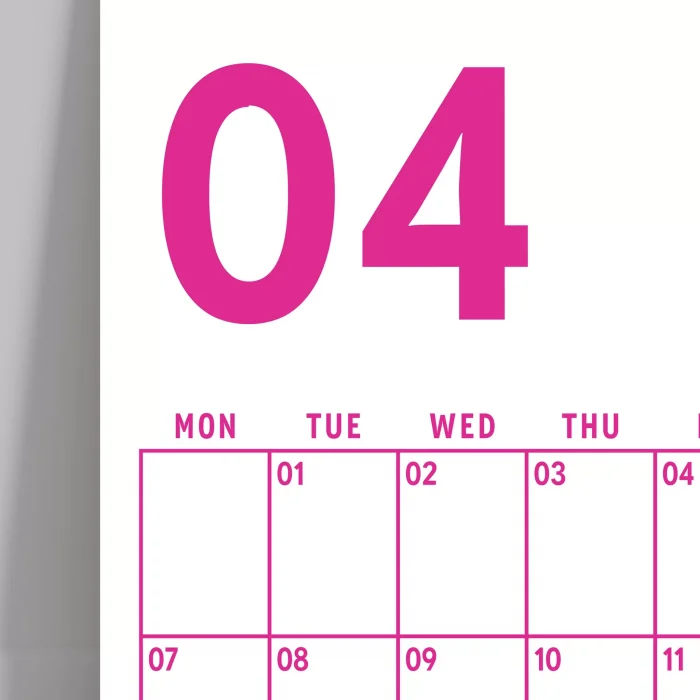 2026 Aylık Planlayıcı Duvar Takvimi, 33X48 cm & A4 Poster Takvim, Organizer Takvim, Gökkuşağı Renkleri