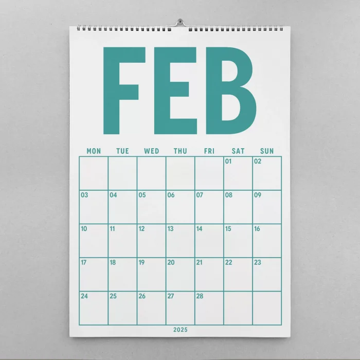 2026 Aylık Planlayıcı Duvar Takvimi, 33X48 cm, A4, Spiralli Takvim, Doğanın Renkleri