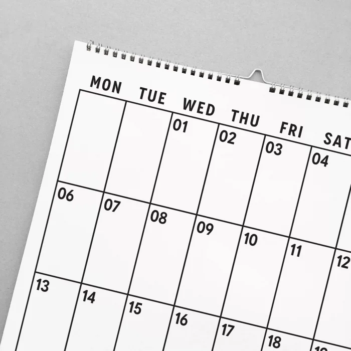 2026 Aylık Planlayıcı Duvar Takvimi, 33X48 cm, A4, Spiralli Takvim, Poster Takvim, Organizer Takvim