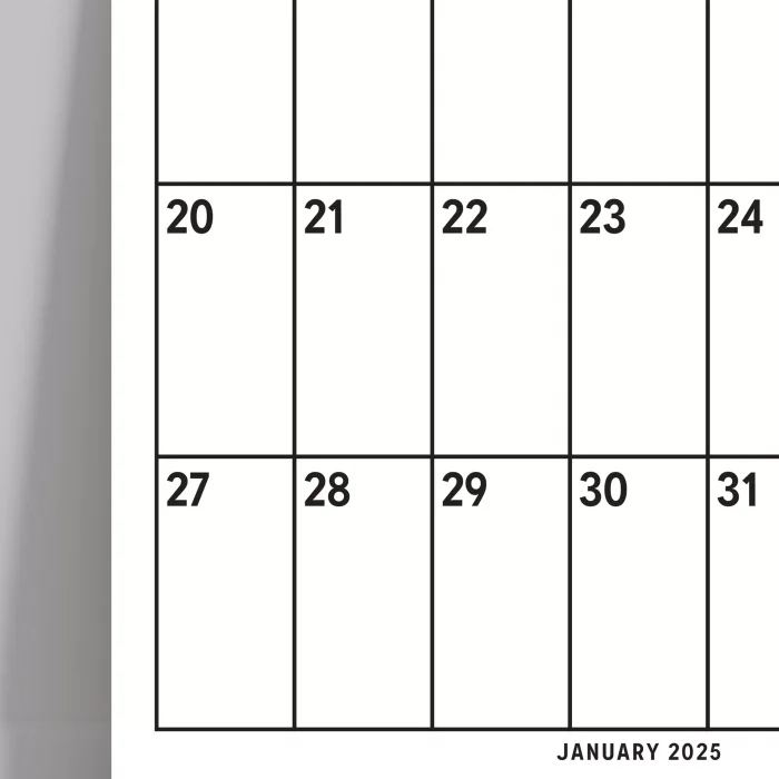 2026 Aylık Planlayıcı Duvar Takvimi, 33X48 cm, A4, Spiralli Takvim, Poster Takvim, Organizer Takvim