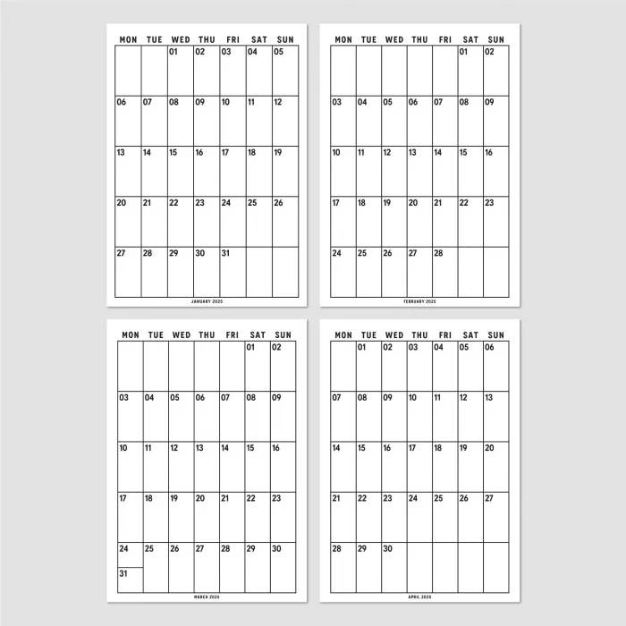 2026 Aylık Planlayıcı Duvar Takvimi, 33X48 cm & A4 Takvim, 12 Ay Poster Takvim, Organizer Takvim