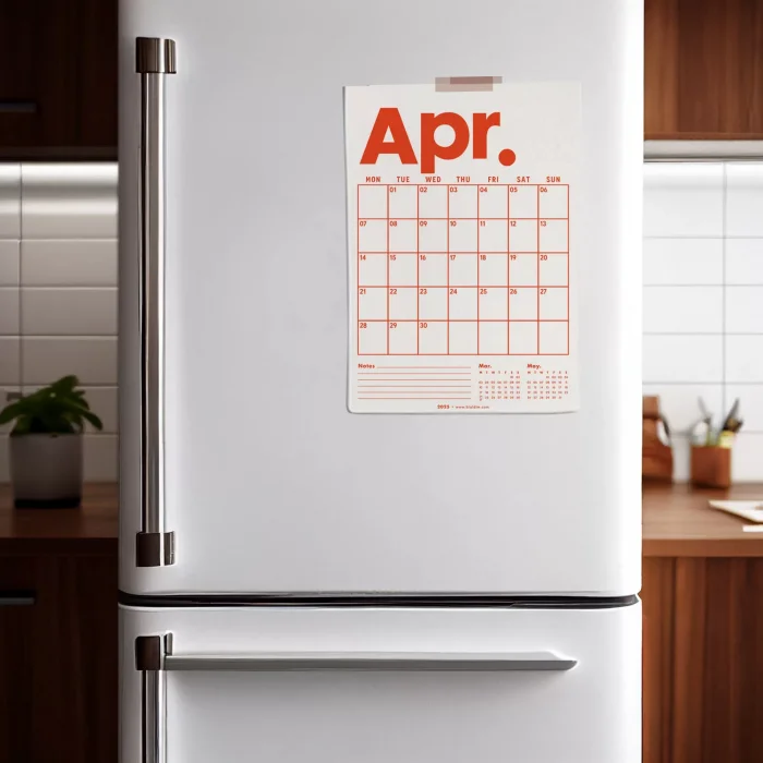 2026 Aylık Planlayıcı Duvar Takvimi, Önceki ve Sonraki Ay Takvim, 33X48 cm & A4 Poster Takvim, Canlı Gökkuşağı Renkleri