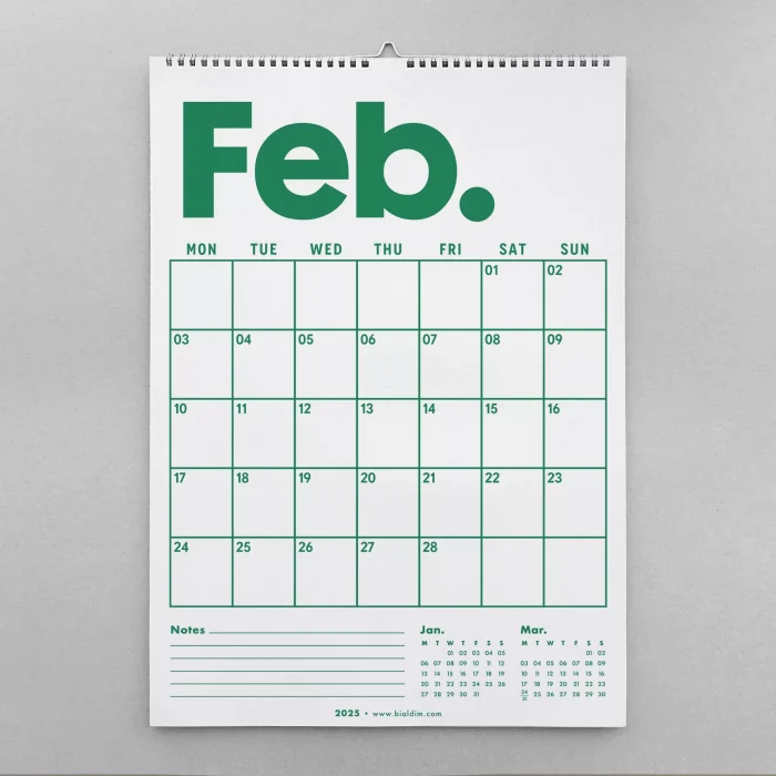 2026 Aylık Planlayıcı Duvar Takvimi, Önceki ve Sonraki Ay Takvim, 33X48 cm & A4 Spiralli Takvim, Canlı Gökkuşağı Renkleri