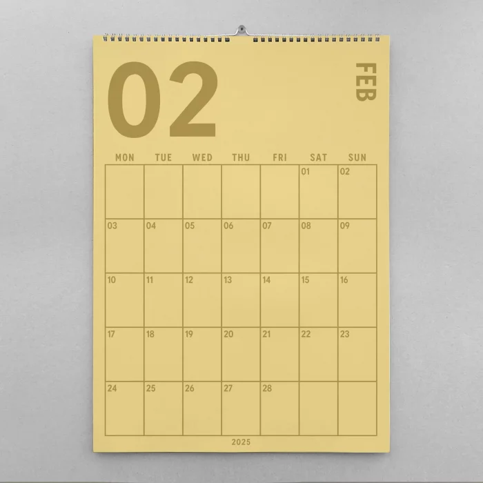 2026 Duvar Takvimi, 33X48 cm, A4, Spiralli Takvim, Aylık Planlayıcı Takvim, Boho Renkler