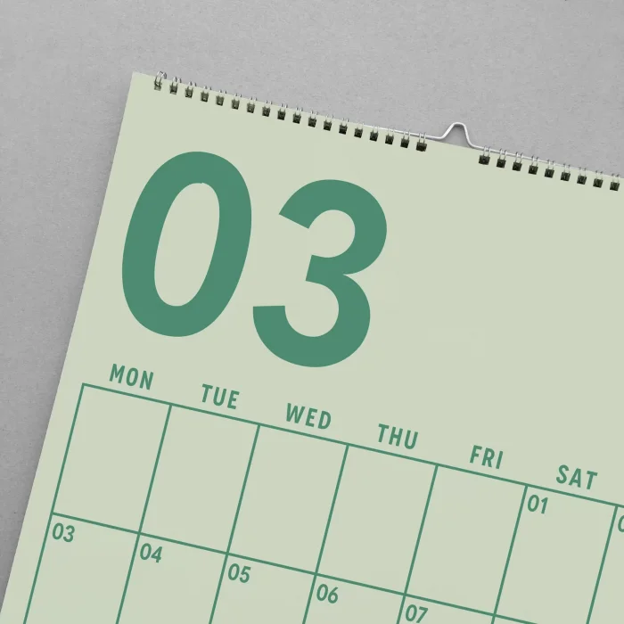 2026 Duvar Takvimi, 33X48 cm, A4, Spiralli Takvim, Aylık Planlayıcı Takvim, Boho Renkler