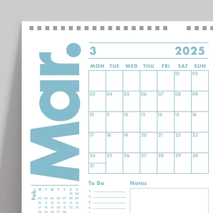 2026 Duvar Takvimi, 33X48 cm, A4, Spiralli Takvim, Önceki ve Sonraki Ay Takvim, Aylık Planlayıcı Takvim