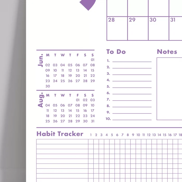 2026 Duvar Takvimi, 33X48 cm, A4, Spiralli Takvim, Önceki ve Sonraki Ay Takvim, Aylık Planlayıcı Takvim