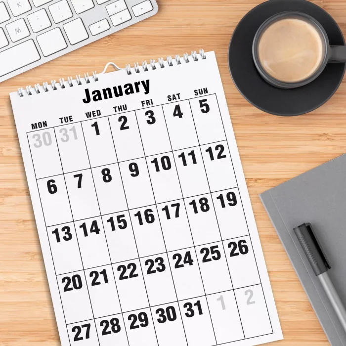 2026 Duvar Takvimi, 33X48 cm Spiralli Takvim, A4 Spiralli Takvim, Aylık Planlayıcı Takvim