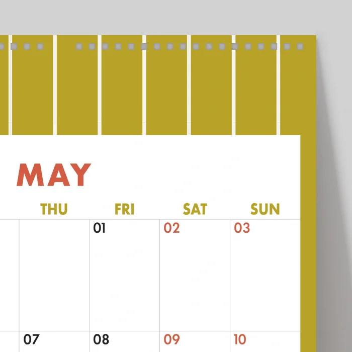 2026 Duvar Takvimi, Aylık Planlayıcı Takvim, 33X48 cm & A4 Takvim, Renkli Soyut Modern Sanat Duvar Takvimi