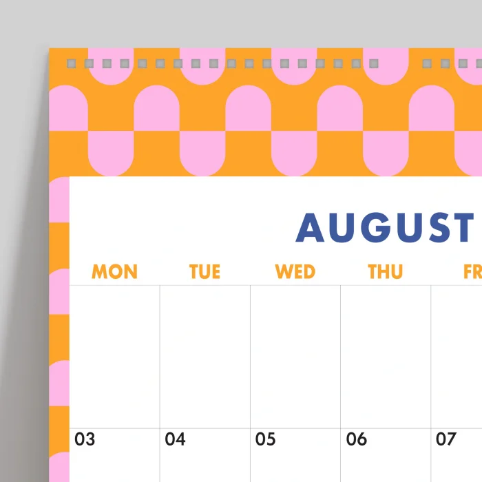 2026 Duvar Takvimi, Aylık Planlayıcı Takvim, 33X48 cm & A4 Takvim, Renkli Soyut Modern Sanat Duvar Takvimi