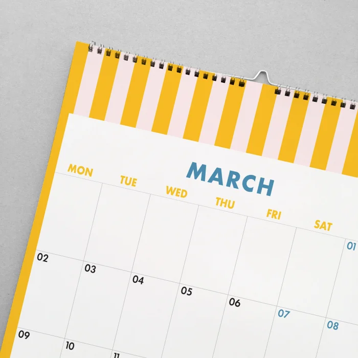 2026 Duvar Takvimi, Aylık Planlayıcı Takvim, 33X48 cm & A4 Takvim, Renkli Soyut Modern Sanat Duvar Takvimi