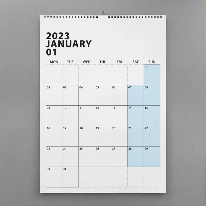 2026 Duvar Takvimi, Aylık Planlayıcı Takvim, Minimalist Takvim, Duvar Planlayıcısı