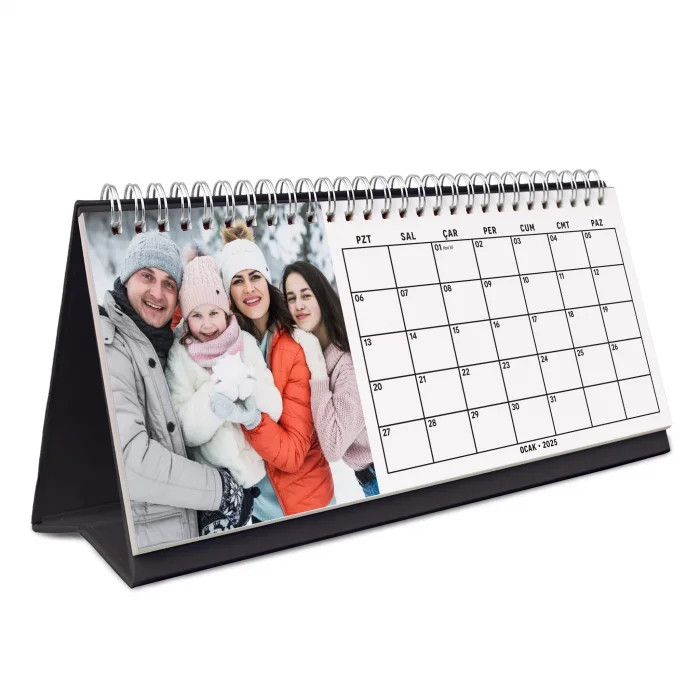 2026 Fotoğraflı Takvim, 2026 Aylık Planlayıcı Takvim, Kişiye Özel Fotoğraflı Büyük Ebat Masa Takvimi