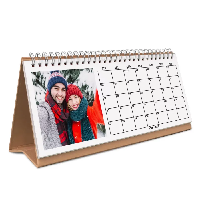 2026 Fotoğraflı Takvim, 2026 Aylık Planlayıcı Takvim, Kişiye Özel Fotoğraflı Masa Takvimi