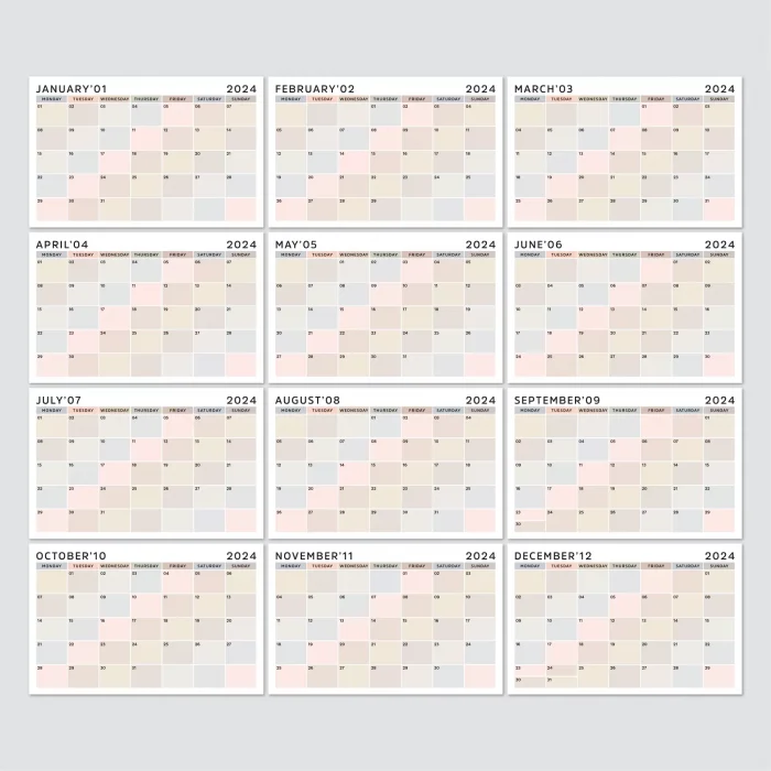 2026 Masa Takvimi, Ahşap Şövale Masa Takvimi, Aylık Planlamalı Takvim, Boho Renkli 2026 Takvim, Yapılacaklar Listesi(Arka Sayfalar)