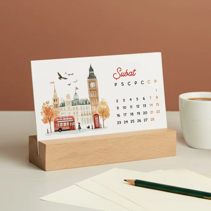 2026 Masa Takvimi - Dünya Şehirleri & Ünlü İkonik Simge Yapıları | Paris, Londra, İstanbul, New York, Marrakech, Tokyo, Floransa, Santorini, Amsterdam