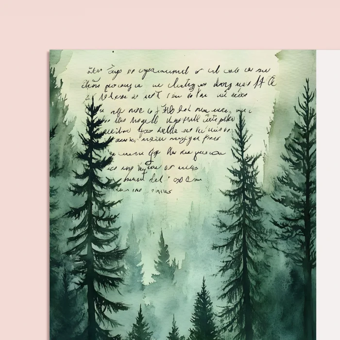 2026 Orman Masa Takvimi | Üç Aylık Takvim - Önceki Ay Sonraki Ay | Doğa ve Ağaç İllüstrasyonları | Minimal Ofis ve Ev Dekoru