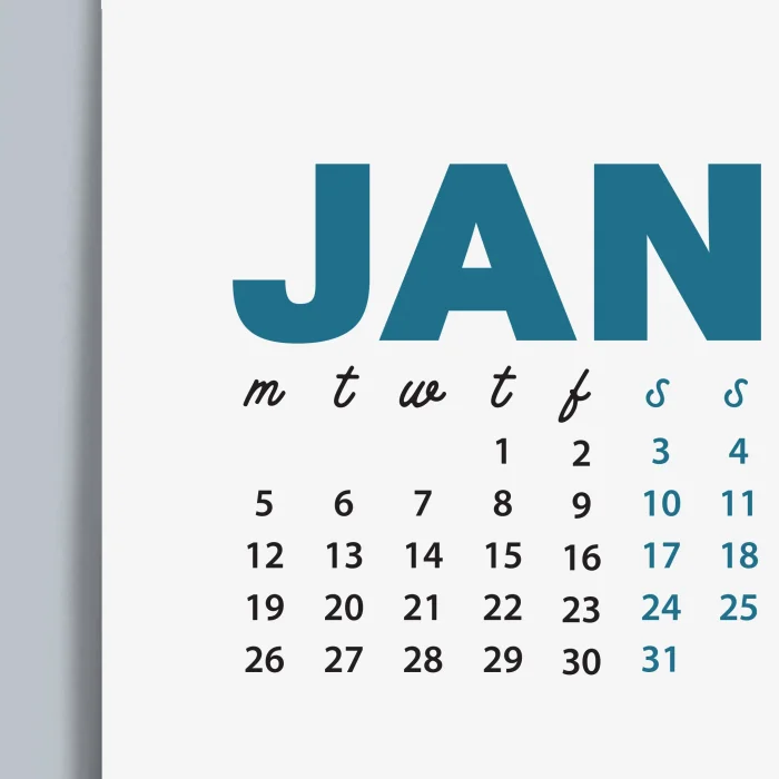 2026 Rengarenk Duvar Takvimi – Canlı Renkli Modern Yıllık Takvim