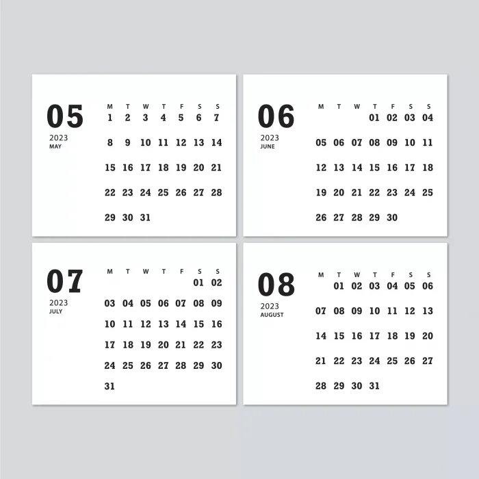 2026 Takvim, Kraft Sert Üçgen Ayak, 2026 Masa Takvimi