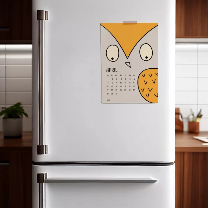 2026 Takvim, Sevimli Hayvanlar Duvar Takvimi, A4 Poster Takvim, 33x48 cm Poster Takvim, Renkli ve Eğlenceli