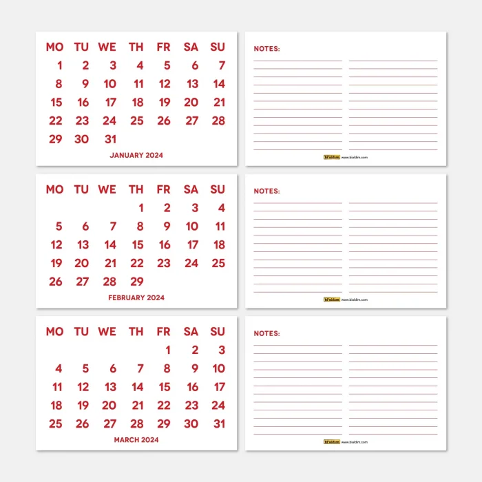 2026 Takvimi, 2026 Masa Takvimi Kırmızı Renk, 2026 Calendar, 2026 Desk Calendar Red Color