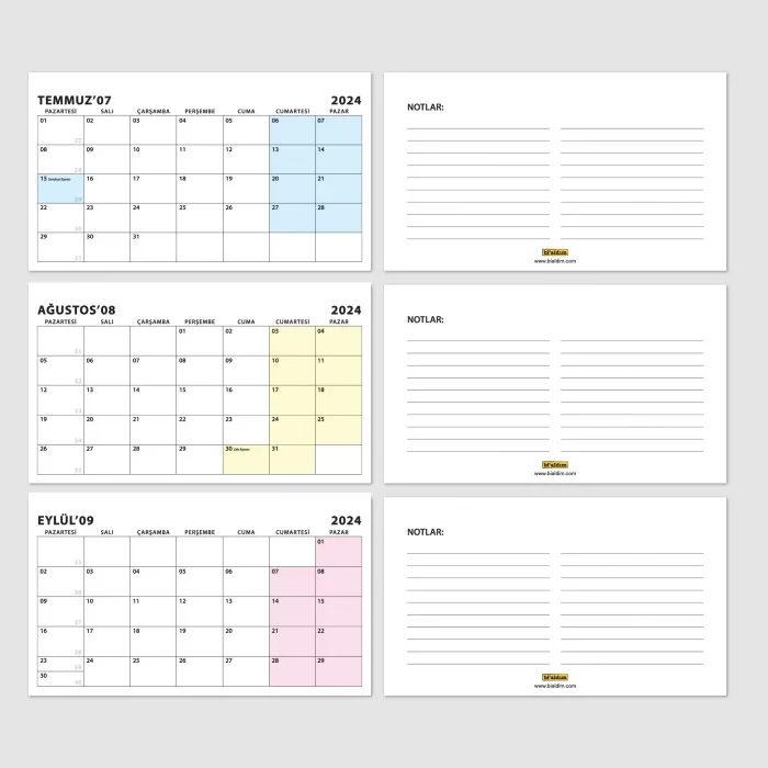 2026 Takvimi, Aylık Planlama, 2026 Masa Takvimi, 2026 Calendar, Monthly Planning, 2026 Desk Calendar