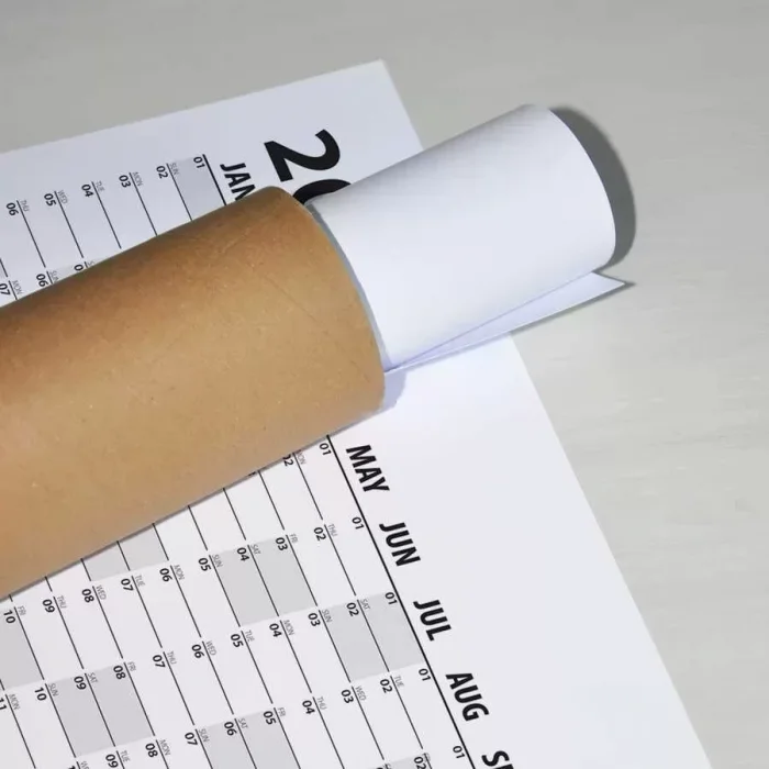 2026 Yıllık Planlayıcı Duvar Takvim Siyah Yearly Wall Planner